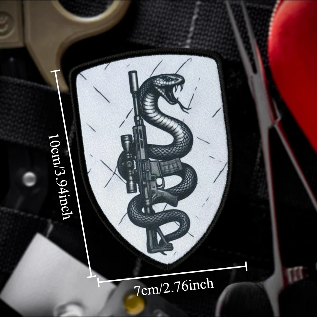 Parche táctico "Sniper" Chevron Morale, parches de gancho y bucle impresos para ropa, brazalete militar táctico, pegatina para mochila - imagen 2