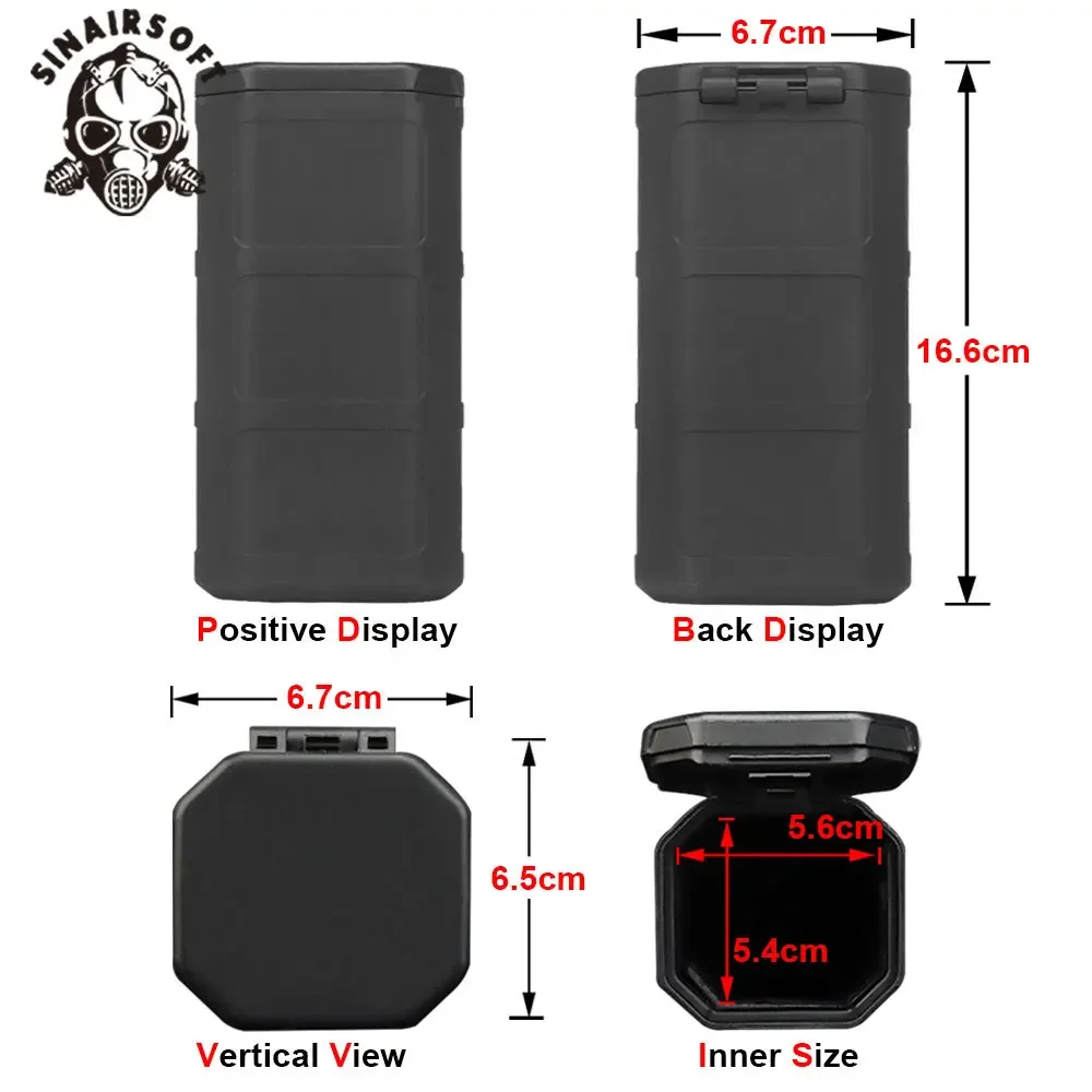 SINAIRSOFT-estuche de seguridad táctico a prueba de golpes, estuche hermético de carcasa dura con caja de almacenamiento de gafas de espuma, accesorios portátiles de Paintball - imagen 2