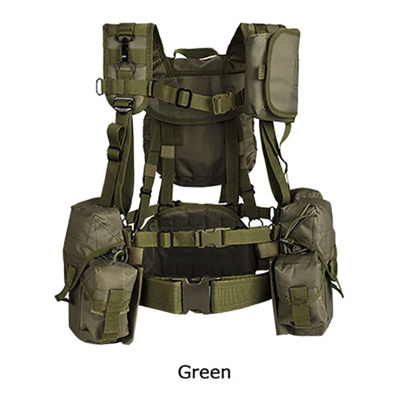 YAKEDA-Chaleco táctico para el pecho, aparejo MOLLE para combate, senderismo al aire libre, caza, senderismo, mochila 3D, banda para el vientre duradera de secado rápido