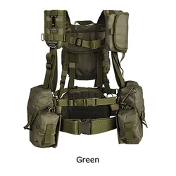 YAKEDA-Chaleco táctico para el pecho, aparejo MOLLE para combate, senderismo al aire libre, caza, senderismo, mochila 3D, banda para el vientre duradera de secado rápido