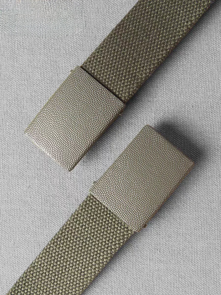 Cinturón interior a presión nylon lona tejida táctica hebilla cobre