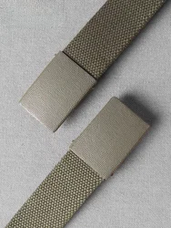 Cinturón interior a presión nylon lona tejida táctica hebilla cobre