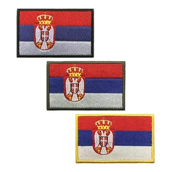 Parche táctico bordado bandera Serbia morale patch para velcro