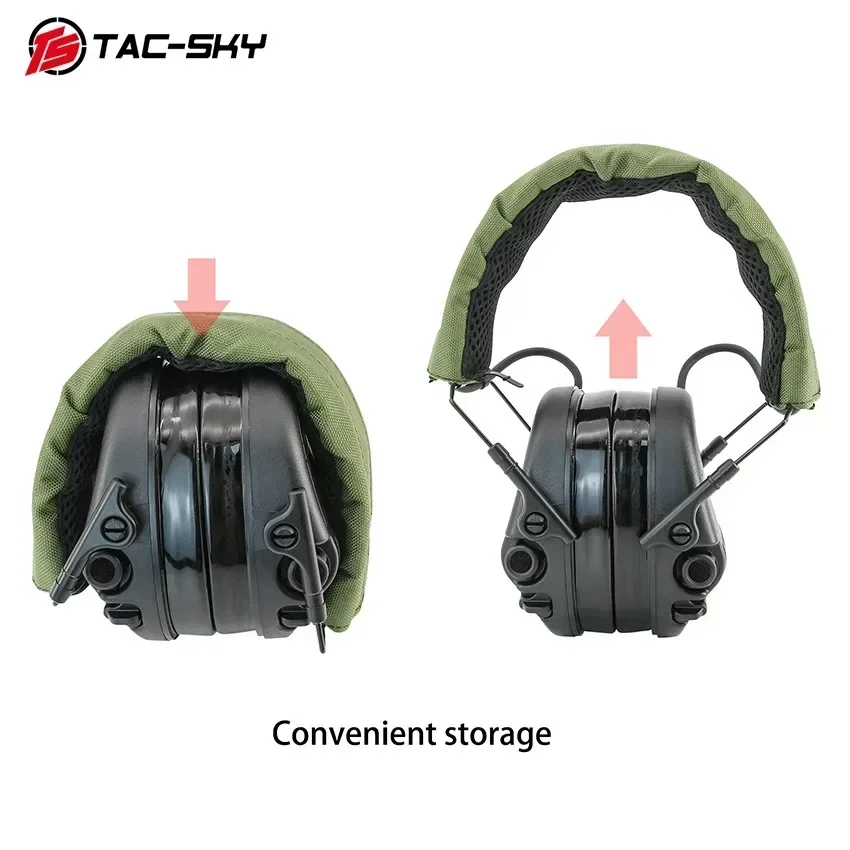 Orejeras tácticas TS TAC-SKY, protección auditiva electrónica de silicona, auriculares de tiro TAC300 para Deportes de tiro de caza - imagen 4
