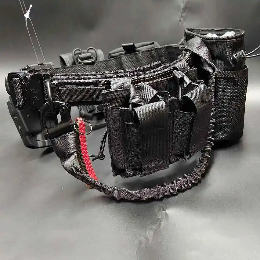 Juego completo de cinturones Airsoft para exteriores, con doble bolsa para revistas, bolsa de recuperación Phc, bolsa multifunción, funda de extracción rápida G17 - imagen 3