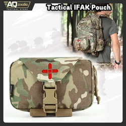 Bolsa de primeros auxilios para supervivencia de emergencia al aire libre, bolsa con asa para cinturón Molle médico Rip Away, bolsa para traumatología con accesorios tácticos