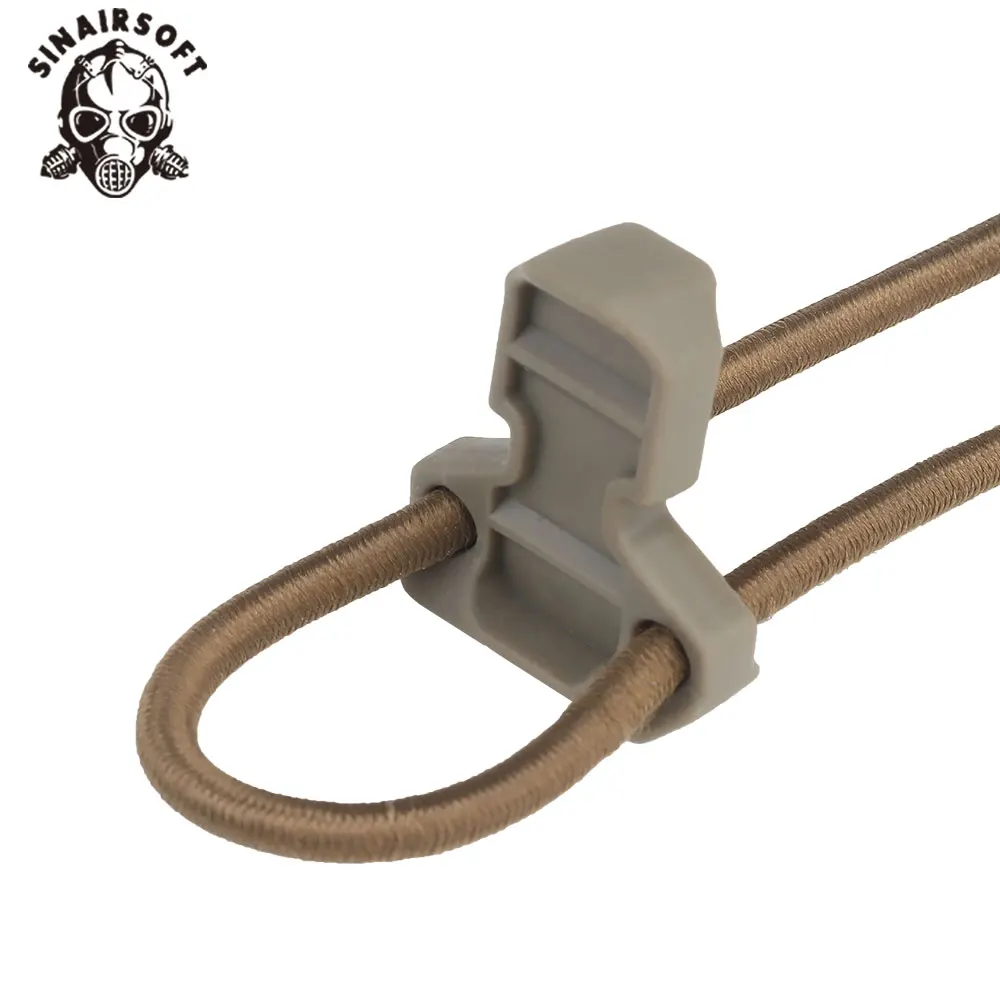 Retenedor de cordón de choque con etiqueta de tracción de nailon ajustable táctico y correas de retención elásticas de extracción rápida para accesorios de chaleco con bolsa Mag - imagen 3