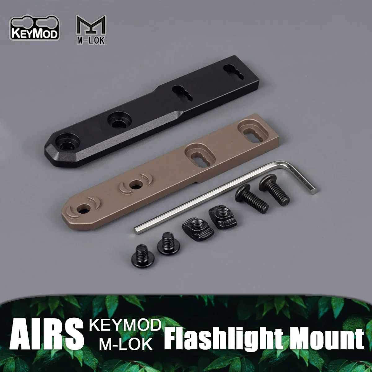 Soporte táctico para linterna ARIS, Base compensada de Metal para Airsoft, compatible con Mlok Keymod Surefire M300 M600, armas de caza, riel lateral ligero - imagen 2