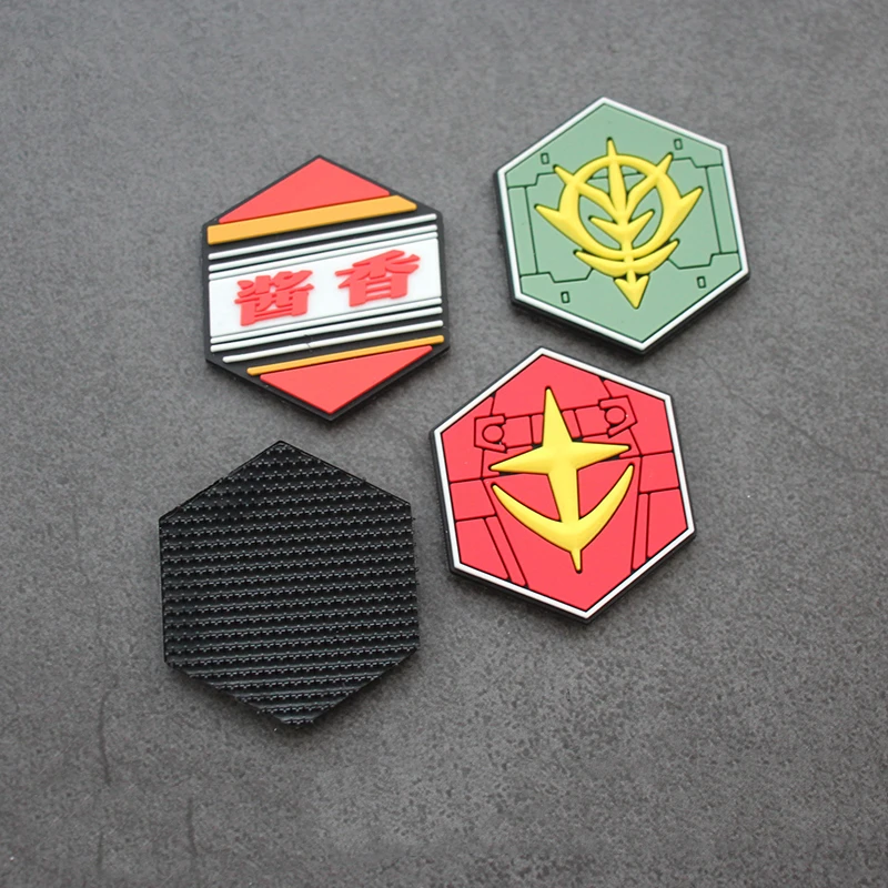 Mini parches hexagonales de PVC 3D, insignia de Gunda EFSF, brazalete de incienso de salsa, insignia táctica para ropa, mochila, decoración DIY - imagen 5