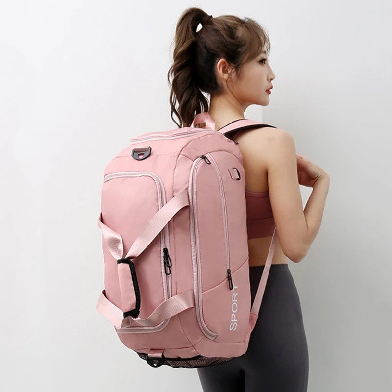 Bolsa de gimnasio de Fitness para mujer, mochila de viaje, bolsos de hombro, bolsa de Yoga al aire libre, bolsa de equipaje de entrenamiento, bolsa cruzada, Mochila deportiva - imagen 3