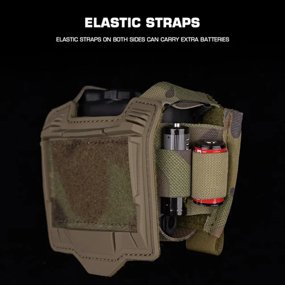 Bolsa trasera para casco rápido, bolsas para batería, bolsa de peso NVG, subbolsa para batería de visión nocturna, cubierta táctica para casco de OPS-CORE - imagen 3