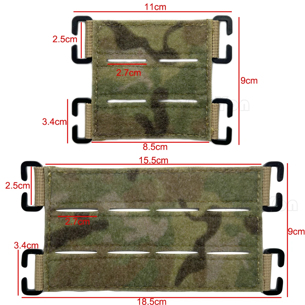 Parches tácticos de nailon Molle Morale, parches de gancho y bucle, soporte de pantalla de Panel para chaleco Airsoft, mochila, accesorios de caza - imagen 4