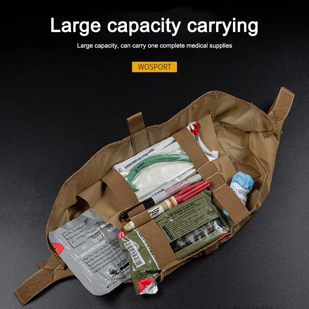 Botiquín de primeros auxilios táctico, bolsa con cinturón Molle, supervivencia de emergencia, cintura médica, paquete EDC, bolsillo para cinturón para senderismo al aire libre y Camping - imagen 5