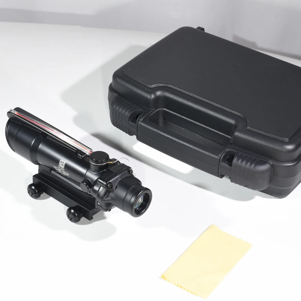 Óptica táctica 5x35 iluminación de fibra Real punto rojo o flecha retícula grabada de vidrio mira telescópica de caza con relieve - imagen 5