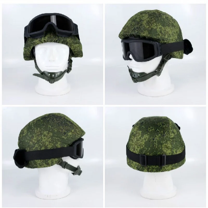 Casco táctico de acero puro para caza al aire libre, protector a prueba de explosiones, Airsoft 6b26, ruso 99 - imagen 4