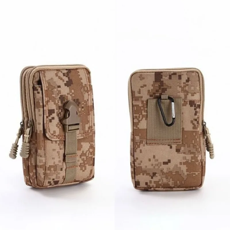 Bolsa táctica Molle para teléfono móvil, riñonera militar para correr, viajes, caza, Camping, suave - imagen 2