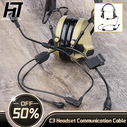 Táctico WC001 U94 PPT push to talk Cable de auriculares de comunicación para auriculares C3 versión inalámbrica interfaz 7,0 accesorios airsoft