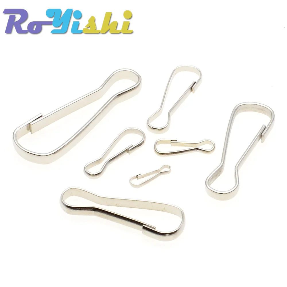 Tiradores de Metal con cremallera para monedero, ganchos de resorte a presión, cordones de Paracord, soporte para insignia de identificación y tarjeta de teléfono, varios tamaños, 25 unids/lote por paquete - imagen 5