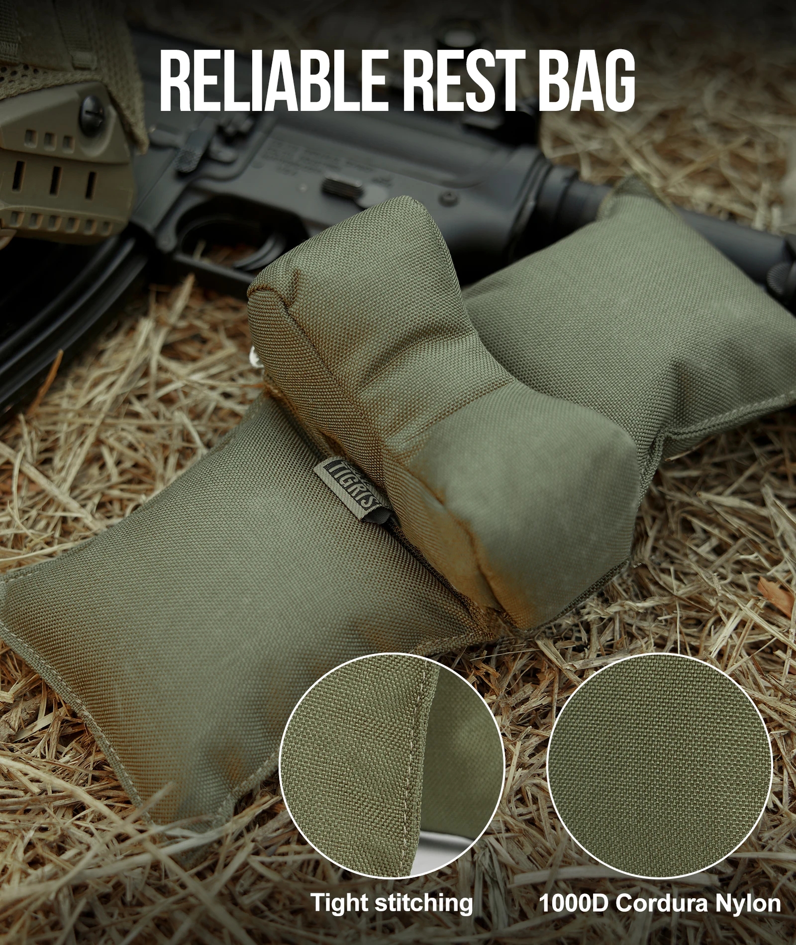 ONETIGRIS, soporte para Rifle de tiro, soporte para pistola, ventana, bolsa de descanso para pistola, Rifles de caza de nailon 500D, pistola de francotirador, accesorios de caza Airsoft - imagen 4