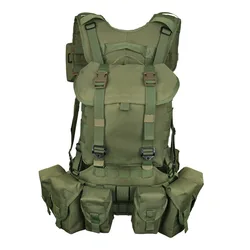 Chaleco táctico militar ruso MOLLE con banda abdominal para combate