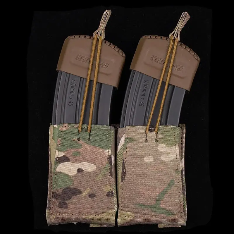 Doiuble-funda protectora de goma para Rifle militar, accesorio táctico de caza, 5,56mm, para M4 AR 15 AK - imagen 4