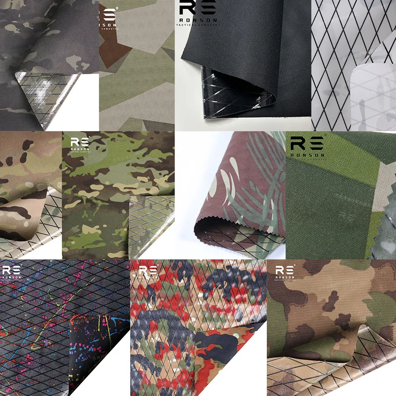 Tela MCAP 500D Xpac, tela de nailon impermeable compuesta de alta resistencia para exteriores, camuflaje
