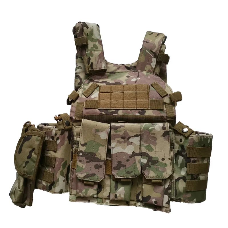 Chaleco de camuflaje Molle táctico FG, armadura corporal, portador de placa de caza, accesorios Airsoft, chaleco de juego de guerra del Ejército de combate militar 6094 - imagen 5