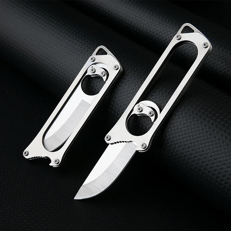 Cuchillo táctico de acero inoxidable para camping y autodefensa - imagen 3