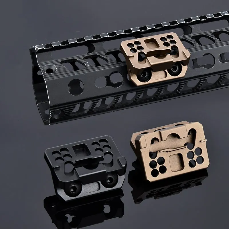 WADSN-Base de luz de explorador Surefir M300 M600 para MLOK Keymod Rail Airsoft SF M600, lámpara de arma de caza, accesorios de montaje Offset de 45 ° - imagen 5