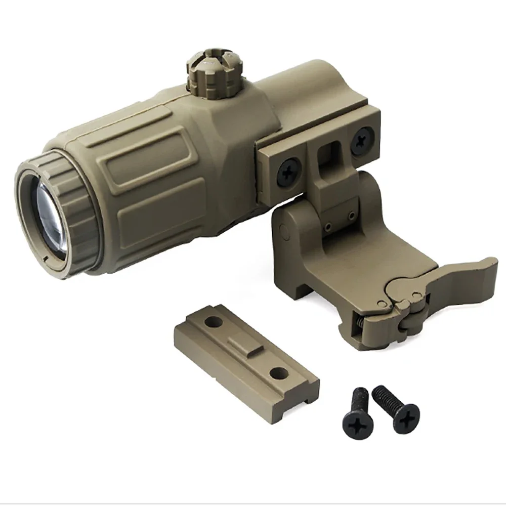 Lupa G33 3x para mira de punto rojo con soporte STS para riel de 20mm, accesorios de caza para pistola y Rifle - imagen 5