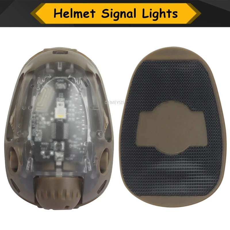 Luces de señal para casco táctico, luz estroboscópica roja/verde/azul/blanca/IR, equipo de linterna LED auxiliar para caza y tiro