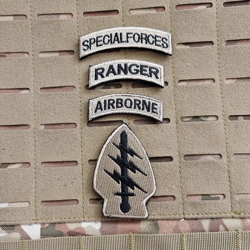 Brazalete con gancho y bucle, bandera nacional bordada, insignia de moral de relámpago americano, parche para mochila táctica al aire libre, pegatina militar - imagen 3