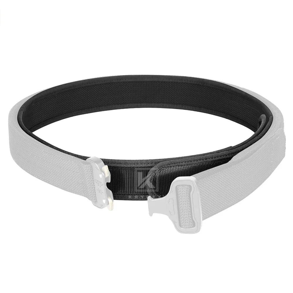 KRYDEX-cinturón táctico interior para hombre, cinturón de trabajo con gancho de inyección, 1,5 pulgadas, negro, 3,8 cm, talla grande, para caza, combate y Tiro - imagen 4