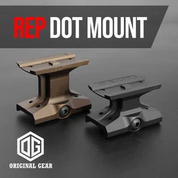 Montura aluminio mecanizado CNC para mira punto rojo – Negro o FDE