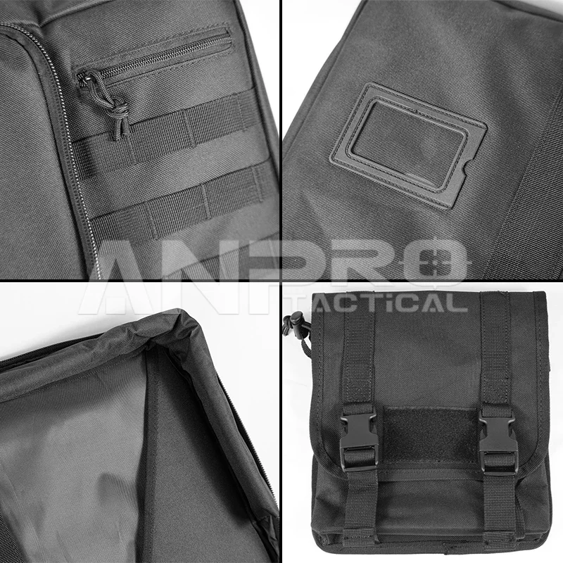 Mochila táctica para pesca al aire libre, estuche con sistema Molle, bolsa de nailon con cremallera bloqueable, accesorios de caza acolchados suaves - imagen 3