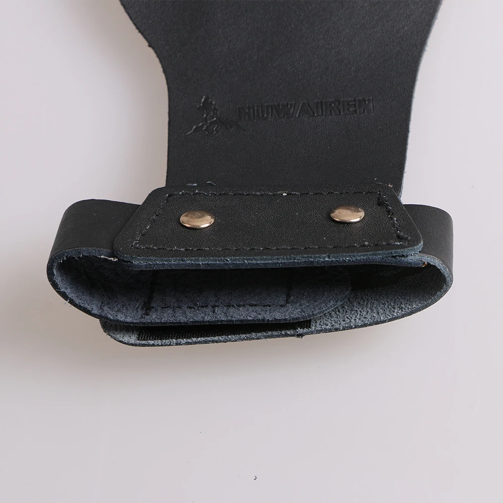 Guantes de piel de vaca con protección para manos izquierda y derecha con elasticidad ajustable, equipo de protección especial para observación del deporte al aire libre - imagen 5