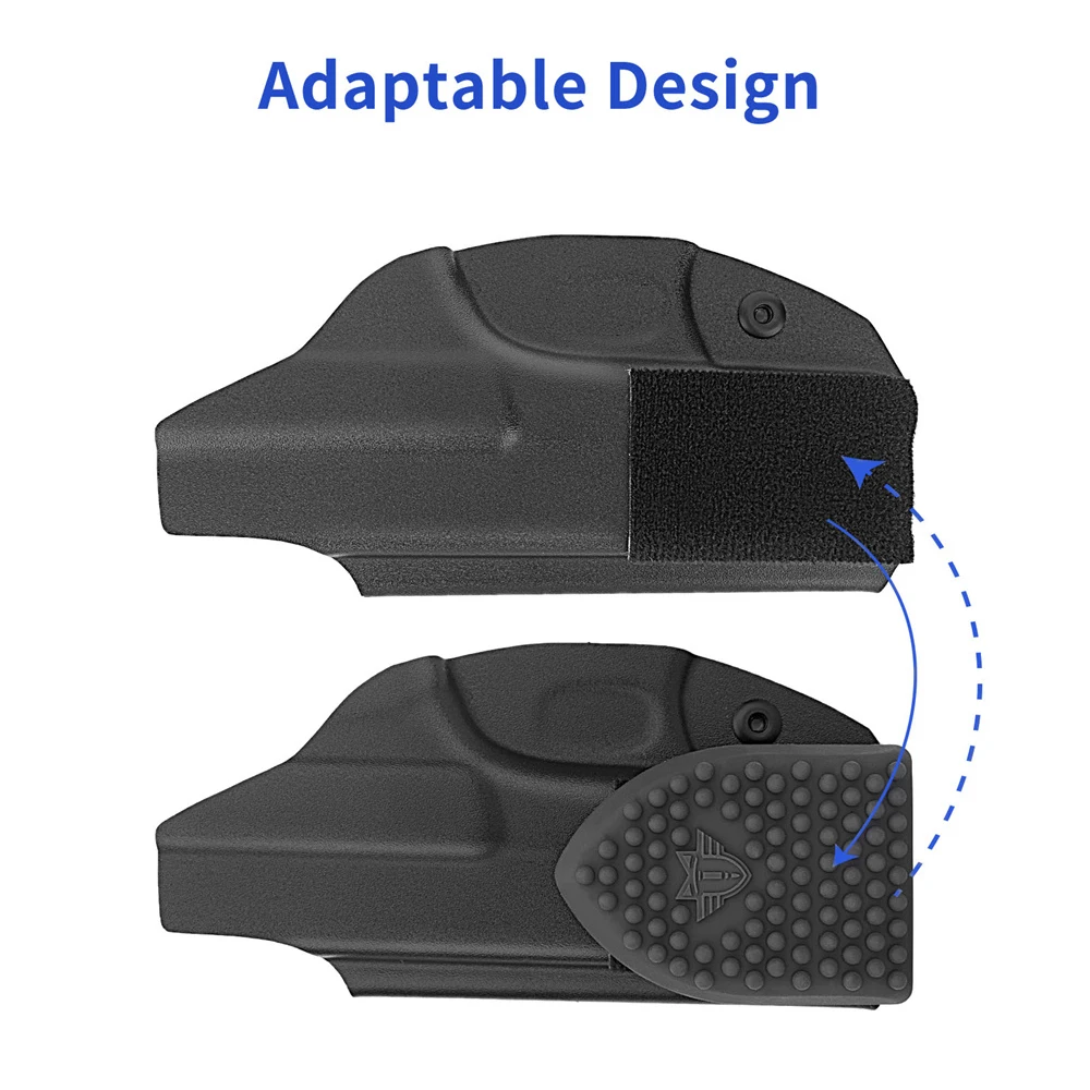 Funda de pistola de silicona, apéndice de cuña, almohadillas de transporte, respaldo de funda IWB, Kit de cuña de funda de pistola antideslizante, 2/4 Uds. - imagen 3