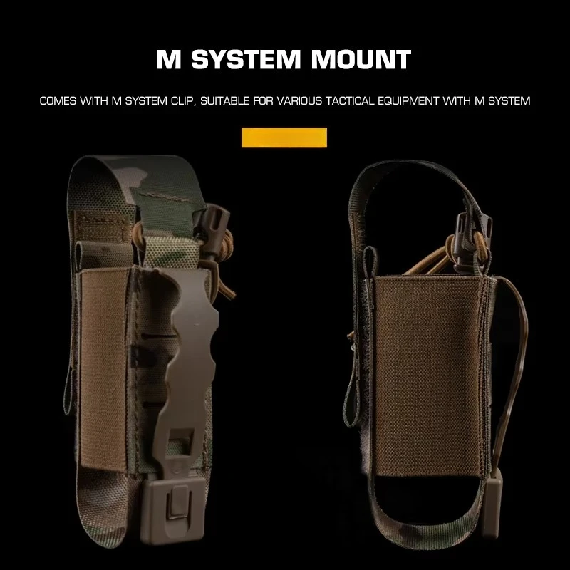 Bolsa táctica polivalente WG con MOLLE para granada y cargadores