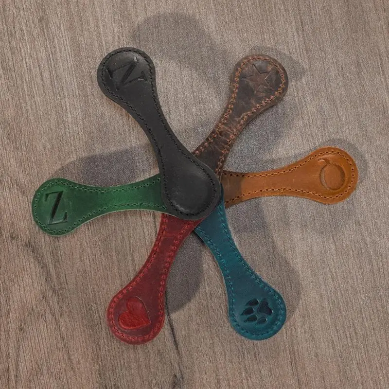 Marcadores marcadores cuero Magnéticos Página libros Libro libros Página Clip para maestros Libros para