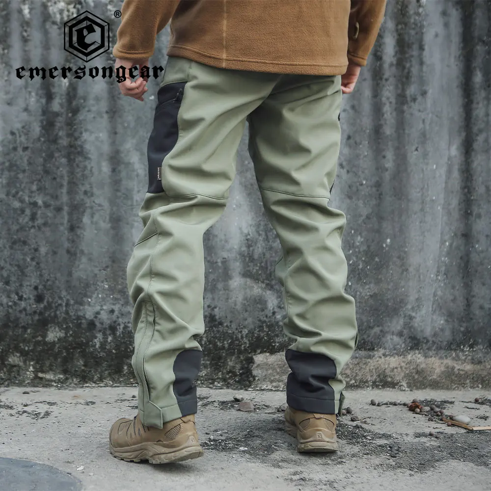 EMERSONGEAR pantalones tácticos hombres estiramiento suave Shell impermeable transpirable invierno al aire libre senderismo caza pesca combate pantalones - imagen 2