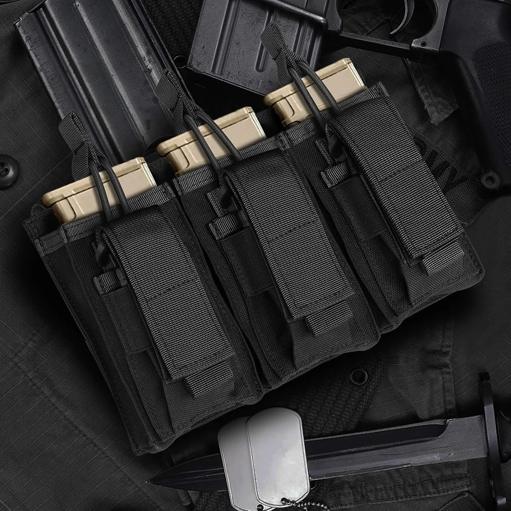 Portacargadores triple MOLLE open-top para fusil 5.56 mm - imagen 5