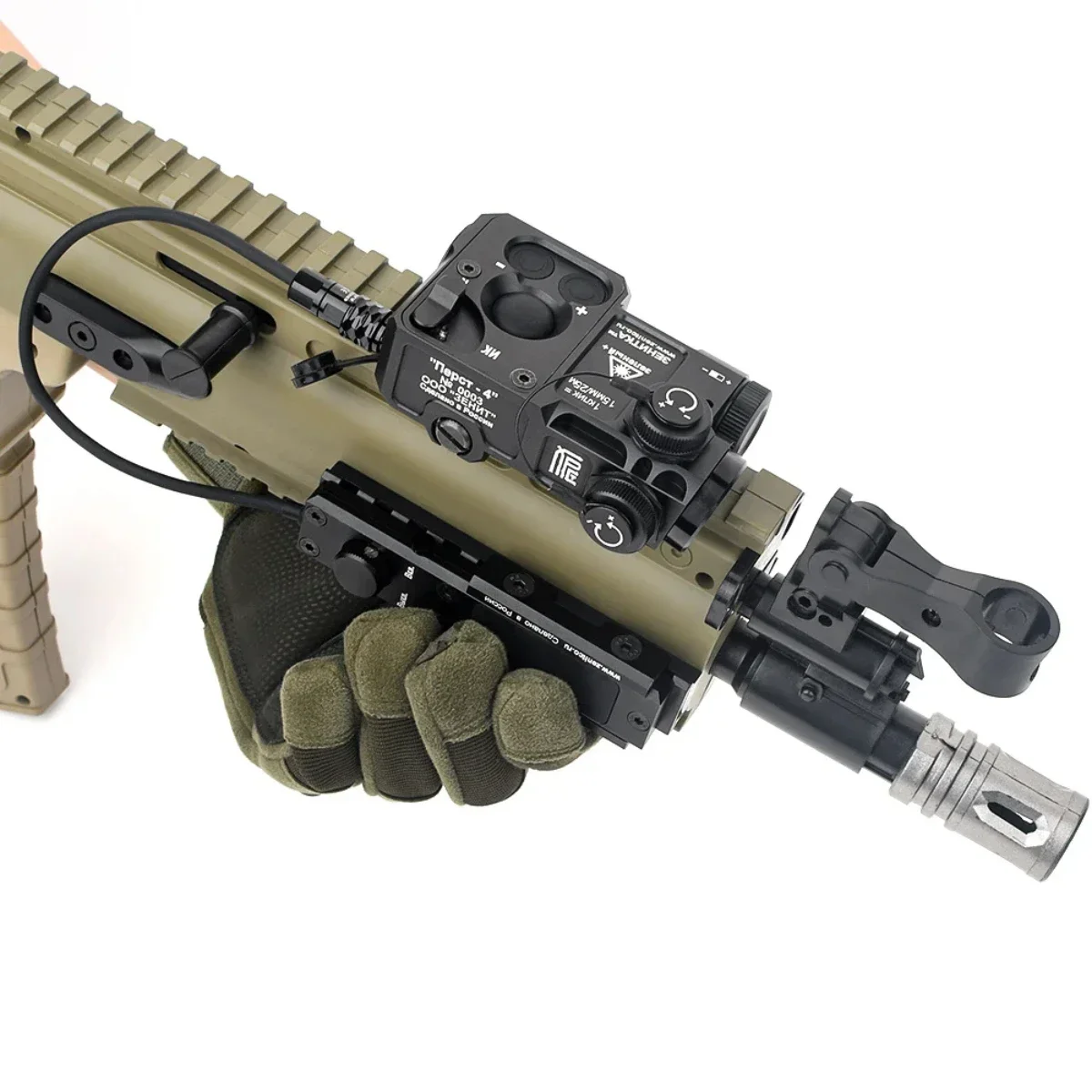 Zenitco Perst 4 Perst-4 dispositivo combinado PEQ (verde y IR) para armas Airsoft Rifle AR15 AK47 PEQ-15 PEQ15 LA5C - imagen 2