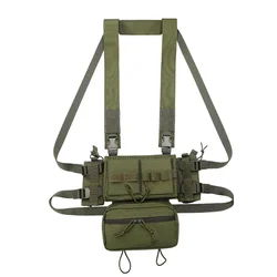 MK3 Rig táctico MOLLE pecho Multicam, bolsa arnés para Airsoft