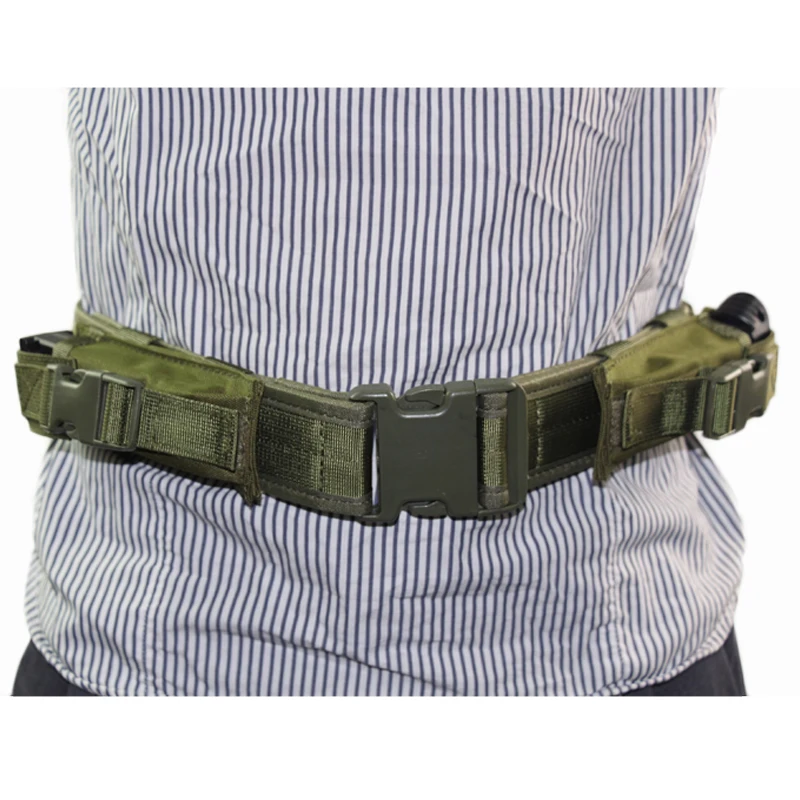 Cinturón táctico para adiestramiento al aire libre, cinturón Molle, cinturones ajustables Airsoft con bolsas para revistas, pretina con hebilla de liberación rápida - imagen 4