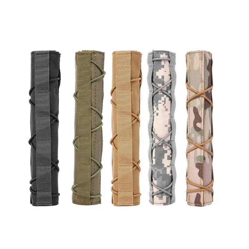 Funda protectora de silenciador de 22cm, supresor táctico Mirage, funda de protección térmica, cubierta de silenciador de tiro, accesorios de caza Airsoft - imagen 3