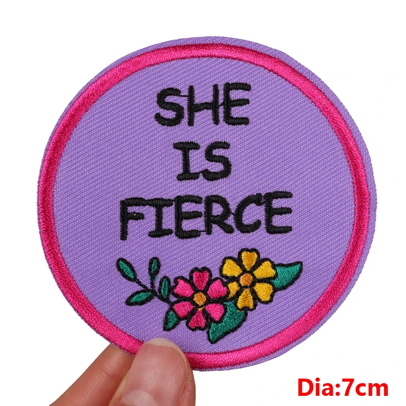 Girl Power/Feminist-parche bordado para planchar, parches termoadhesivos para ropa, chaqueta, pegatinas bordadas - imagen 4