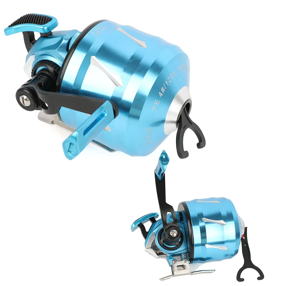 Arcos de tiro con arco carrete de pesca cubierta CNC guía de cerámica relación duradera 5,2: 1 arco compuesto cazadores pesca con arco objetivo de tiro accesorio