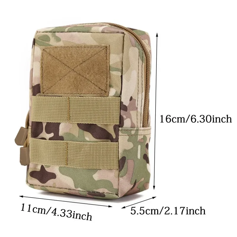 Mini riñonera Molle médica para exteriores, herramienta de supervivencia, paquete de almacenamiento de primeros auxilios, bolsa táctica para acampar, cazar, monedero, bolsa para cinturón - imagen 2
