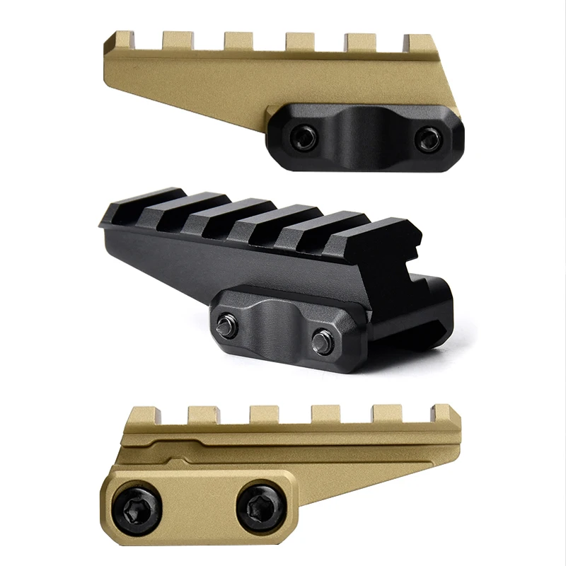 WADSN-Base de montaje de mira holográfica de punto rojo táctico, pieza de riel guía de Metal de 20mm, equipo de caza Airsoft apto para riel Picatinny de 20mm