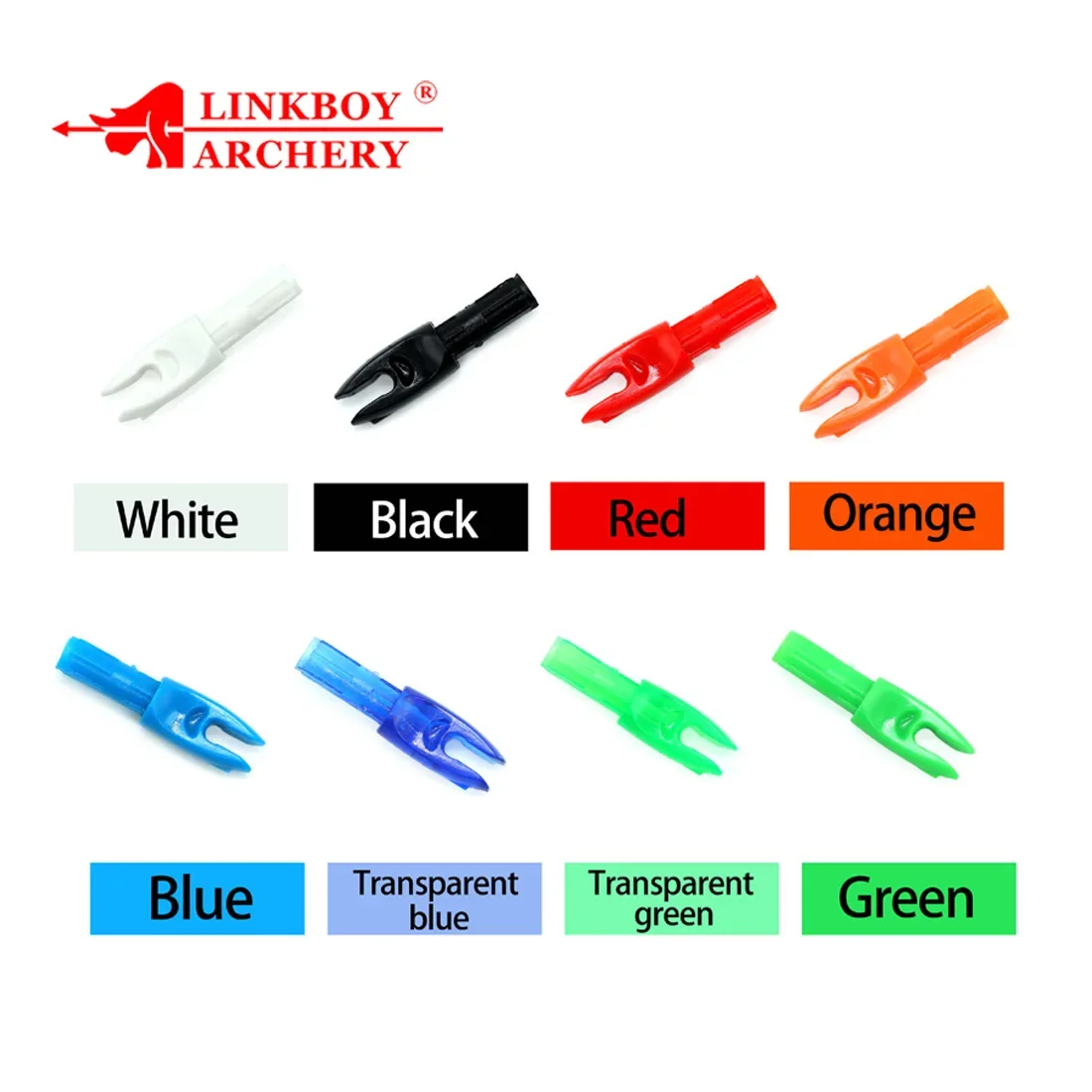 Tiro con arco Flecha Nocks Fibra de vidrio Carbono ID 5,2 mm Extremo Interno Accesorios de tiro de caza para arco - 50 piezas - imagen 5